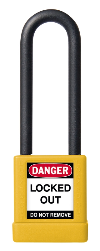 Brass Body Padlock With Plastic Cover - 1 3/4 Inch Body – Lockout/Tagout