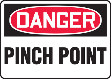 OSHA Danger Safety Sign: Pinch Point – Signs & Labels