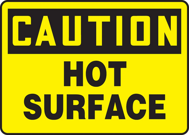 OSHA Caution Safety Sign: Hot Surface – Signs & Labels