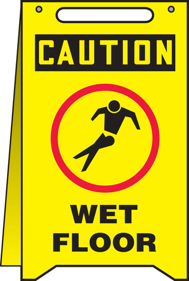 OSHA Caution Safety Sign: Wet Floor - Pisa Mojado – Signs & Labels
