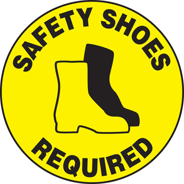 Floor Sign: Safety Shoes Required (Graphic) – Signs & Labels
