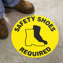 Floor Sign: Safety Shoes Required (Graphic) – Signs & Labels