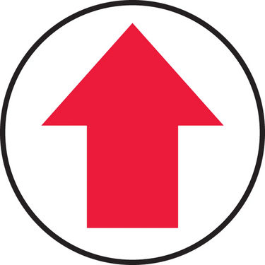 Floor Sign: Arrow – Signs & Labels