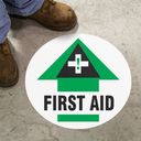 Floor Sign: First Aid – Signs & Labels