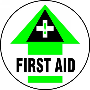 Floor Sign: First Aid – Signs & Labels