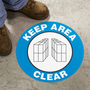 Floor Sign: Keep Area Clear – Signs & Labels