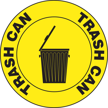 Floor Signs: Trash Can – Signs & Labels