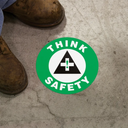 Floor Sign: Think Safety – Signs & Labels