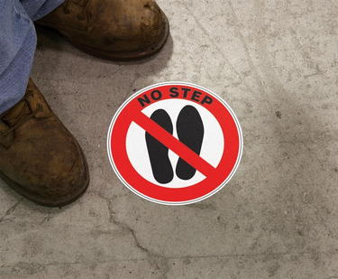 Floor Sign: No Step – Signs & Labels