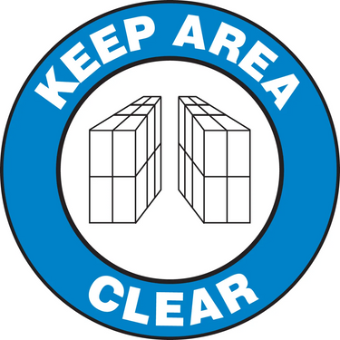 Floor Sign: Keep Area Clear – Signs & Labels