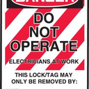 Danger: Do Not Operate Lockout Tags – Lockout/Tagout