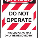 OSHA Danger Lockout Tag: Do Not Operate – Lockout/Tagout
