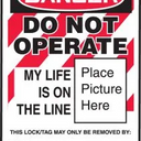OSHA Danger Lockout Tagout Tags: Do Not Operate - My Life Is On The Line – Lockout/Tagout