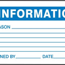 Safety Tag: Information – Lockout/Tagout
