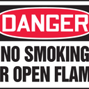 OSHA Danger Safety Sign: No Smoking Or Open Flame – Signs & Labels