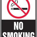Safety Sign: No Smoking with Graphic (Vertical) – Signs & Labels