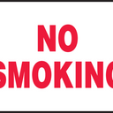Safety Sign: No Smoking (Red on White) – Signs & Labels