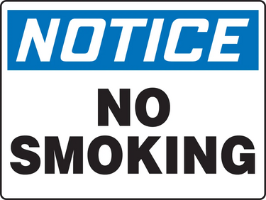 OSHA Notice Smoking Control Sign: No Smoking – Signs & Labels