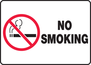 Safety Sign: No Smoking with Graphic – Signs & Labels