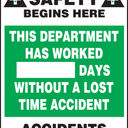 Write-A-Day Scoreboards: This Department Has Worked _ Days Without A Lost Time Accident – Lockout/Tagout