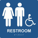 ADA Braille Tactile Sign: Handicap Accessible Unisex Restroom – Signs & Labels