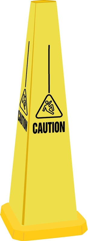 Quad-Warning Safety Cones – Signs & Labels