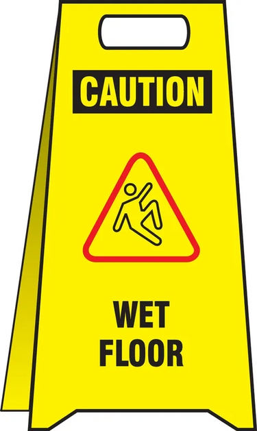 Osha Caution Folding Floor Sign: Wet Floor – Signs & Labels