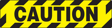 Rectangular Floor Sign: Caution – Signs & Labels