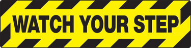 Rectangular Floor Sign: Watch Your Step – Signs & Labels