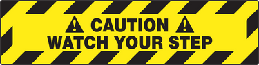 Border Floor Sign: Caution Watch Your Step – Signs & Labels
