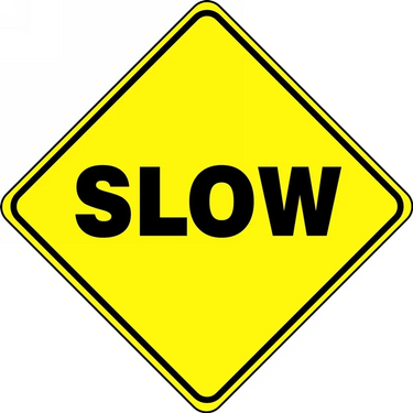 Floor Sign: Slow Diamond – Signs & Labels