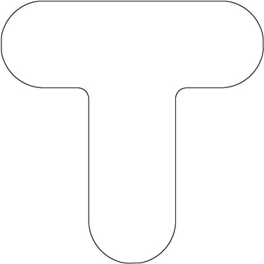 Floor Shape: T-Corner Rounded – Signs & Labels