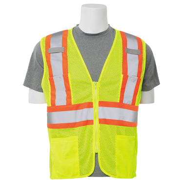 Delta Plus S383P Class 2 Zipper Contrast Safety Vest – Apparel