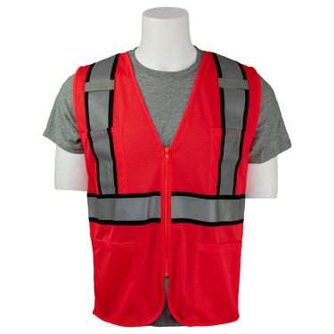 Delta Plus S383P Enhanced Visibility Zipper Contrast Safety Vest – Apparel