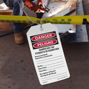 Tags By-The-Roll: Danger/Peligro Barricade Tag – Lockout/Tagout