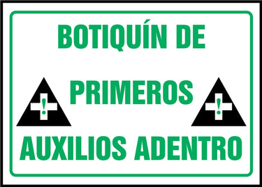 Safety Label: First Aid Kit Inside – Signs & Labels