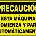OSHA Caution Safety Sign - This Machine Starts and Stops Automatically – Signs & Labels