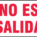 Safety Sign: Not An Exit (Red on White) – Signs & Labels