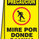 OSHA Caution Folding Floor Sign: Watch Your Step – Signs & Labels