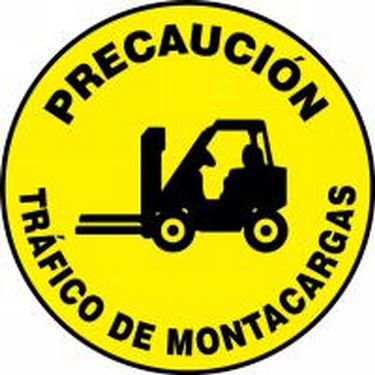 Floor Sign: Caution - Forklift Traffic (Graphic) – Signs & Labels