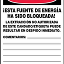 OSHA Danger Lockout Tag: Do Not Operate - Maintenance Department – Lockout/Tagout