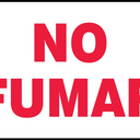 Safety Sign: No Smoking (Red on White) – Signs & Labels