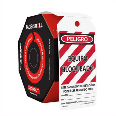 OSHA Danger Tags By-The-Roll: Equipment Locked Out – Lockout/Tagout