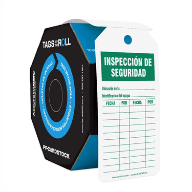 Safety Tags: Tags By-The-Roll- Safety Inspection – Lockout/Tagout