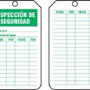 Equipment Status Safety Tag: Safety Inspection – Lockout/Tagout
