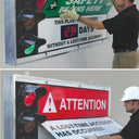 Electronic Scoreboards: Attention - Caution - Safety Begins Here – Signs & Labels