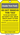 OSHA Caution Safety Tag: Signed By - Date (Yellow) – Lockout/Tagout