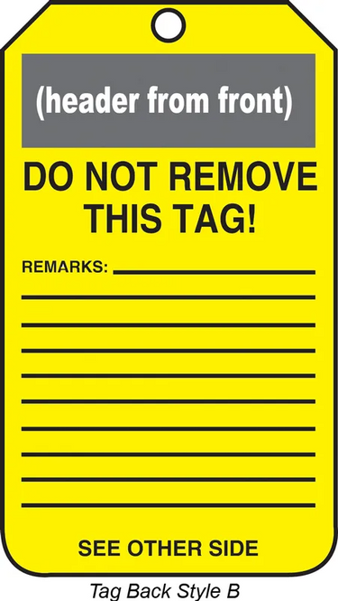 OSHA Caution Safety Tags: Radioactive Materials – Lockout/Tagout