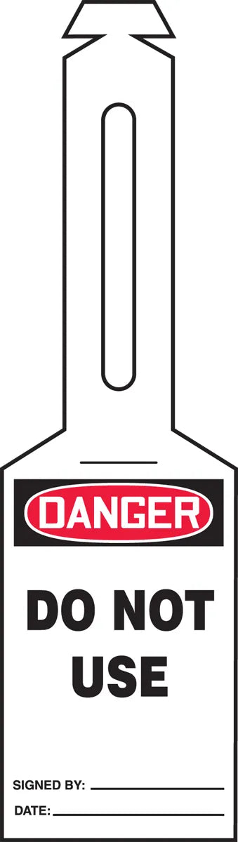 OSHA Danger Safety Tag: Do Not Use - Loop 'n Strap – Lockout/Tagout