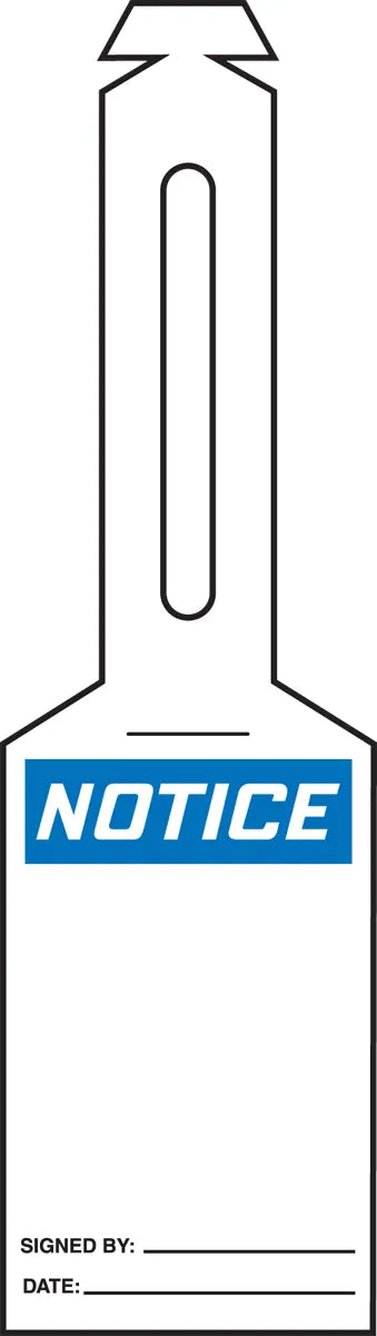 OSHA Notice Safety Tag: Blank - Loop 'n Strap – Lockout/Tagout